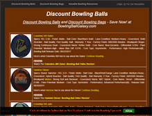 Tablet Screenshot of bowlingballgalaxy.com